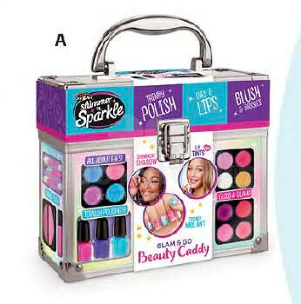 מזוודת האיפור "Glam & Go Beauty Caddy" של Cra-Z-Art Shimmer 'n Sparkle