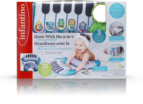 פסנתר "Grow With Me 3-in-1 Tummy Time Piano" של Infantino.