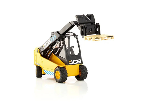 מלגזה טלקסקופית מהפכנית JCB עם משטח