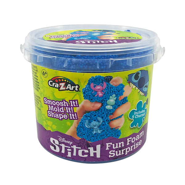 דלי של סליים "Stitch Fun Foam Surprise" של Cra-Z-Art