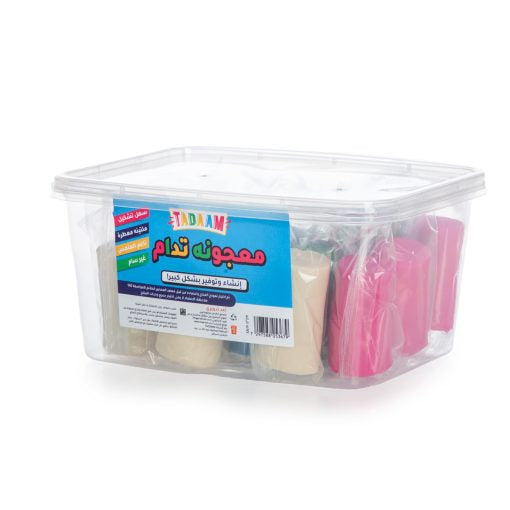 בצק צבעוני 18 יח’ בקופסא מלבנית