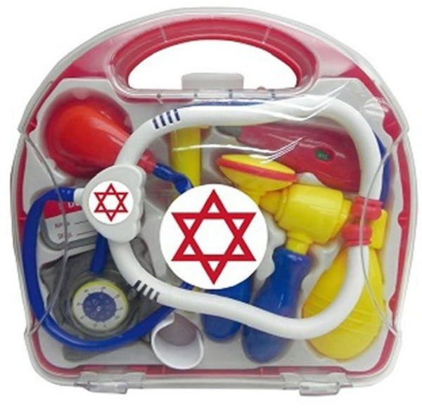 צעצועי מלניק
מזוודת רופא עם סטטוסקופ, מד לחץ דם ואביזרים נוספים למשחקי דמיון